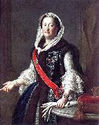 Pietro Antonio Rotari Queen Maria Josepha in Polish costume. oil